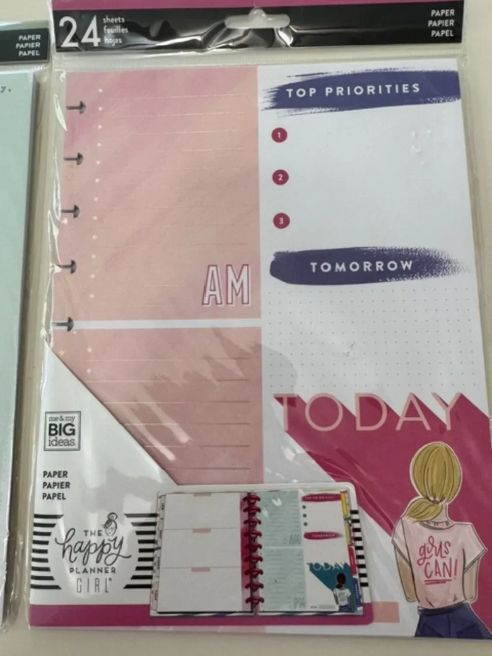 NIP The Happy Planner Girl Classic Planner Refill Pages Set of 2